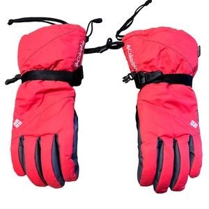 Columbia Womens Pink Salmon Ski Gloves Size Small